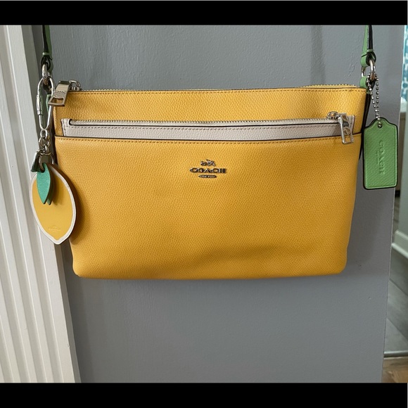 Coach Lemon Green - Leather- Mini Klare Crossbody Bag Coach